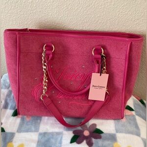 Hot pink “Pink Flash” Juicy Couture Beach Couture Tote